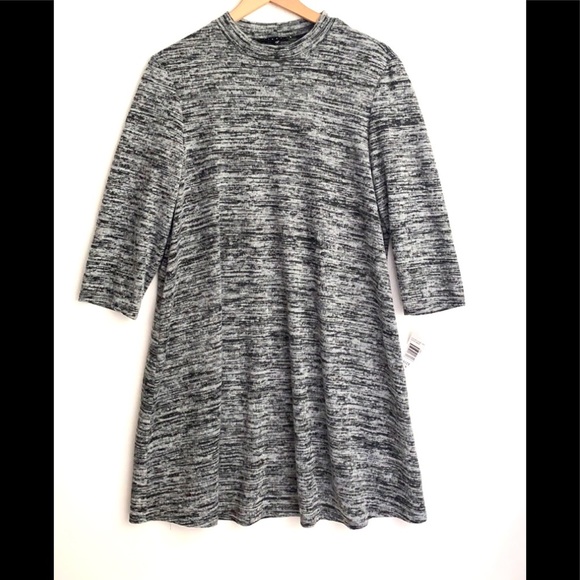 NWT Tiana B. Black 3/4 Sleeve Shift Dress, Sz 16 - Picture 3 of 11